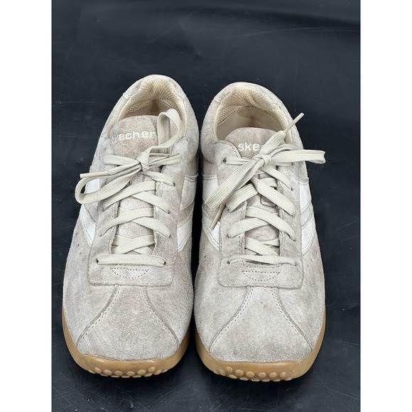 Skechers 2980 Scooters Ladies Retro Suede Tan Sand Sz 8 Sneakers Casual - Picture 2 of 13